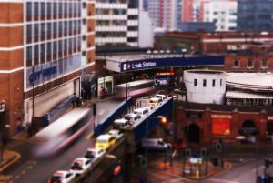 The Leeds City Station. City of Light - Flickr Creative Commons Licence. Photogrpaher - James Holden: (https://creativecommons.org/licenses/by-nc-nd/2.0/legalcode)