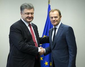 Petro Poroschenko, Donald Tusk