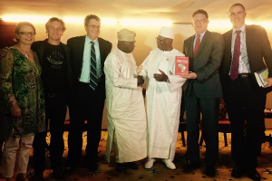 Abschlussphoto mit Vertretern der Konrad-Adenauer- und der Brenthurst Stiftung, dem ehem. Präsidenten Nigerias Olusegun Obasanjo und dem malischen Präsidenten Ibrahim Boubacar Keita.