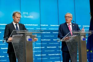 Ratspräsident Donald Tusk und Kommissionspräsident Jean-Claude Juncker