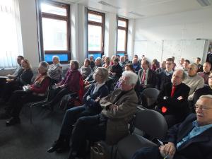 Politik am Mittag. Volles Haus im Raum der LpB Freiburg