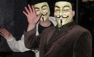 Mitglieder von Anonymous in Cambridge, Massachusetts. (Foto: liryon)