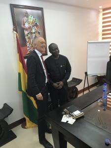 The ghanaian Finance Minister with Dr. Klaus Schueler, CDU