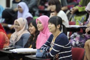 Malaysian students in a publilc university.