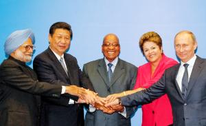 Manmohan Singh (Premierminister Indiens), Xi Jinping (Präsident Chinas), Jacob Zuma (Präsident Südafrikas) Dilma Rousseff (Präsidentin Brasiliens), Wladimir Putin (Präsident Russlands), v.l.n.r. | Foto: Flickr/Blog do Planalto