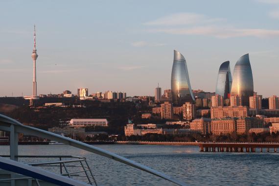 TV Tower and Flame Towers, Azerbaijan