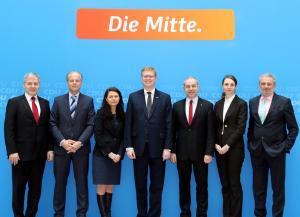 Delegation der christdemokratischen KDU-CSL aus der Tschechischen Republik