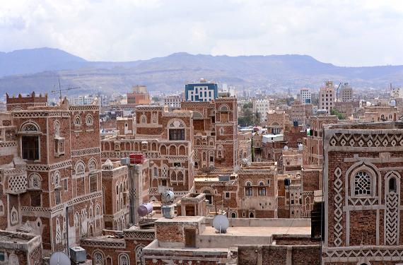 Das historische Stadtzentrum von Sanaa ist UNESCO WEltkulturerbe im Jemen.