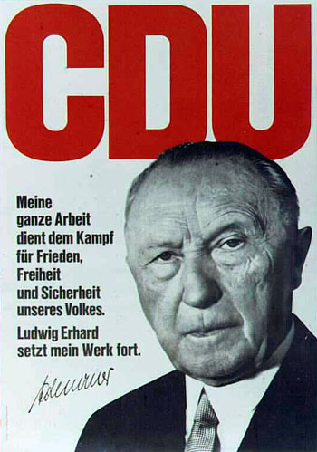 Adenauer- CDU Wahlplakat