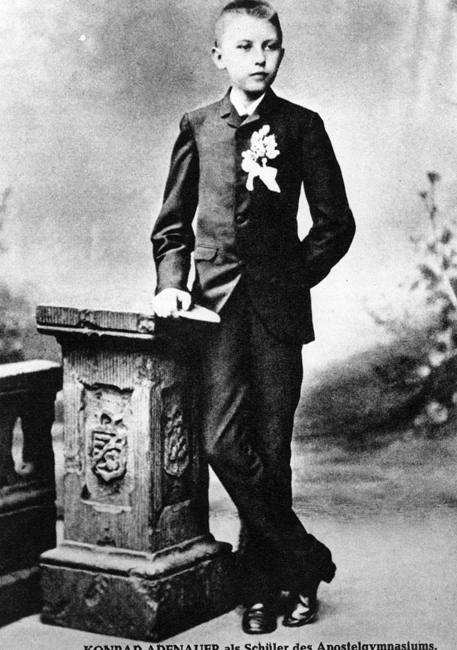Konrad Adenauer as a middle school pupil in 1887