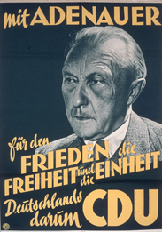 Poster for the election for the Federal Chancellor in 1949