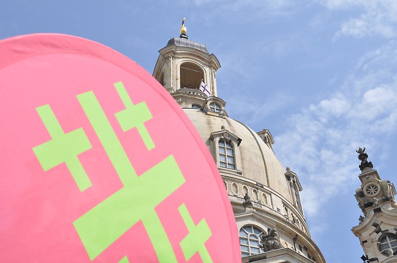 Frauenkirche Dresden, Logo des Kirchentages