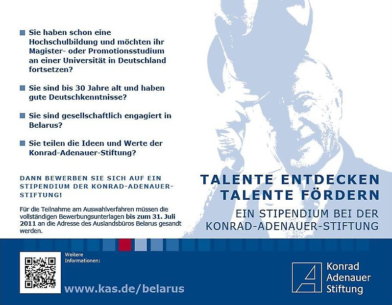 KAS-Belarus Stipendium
