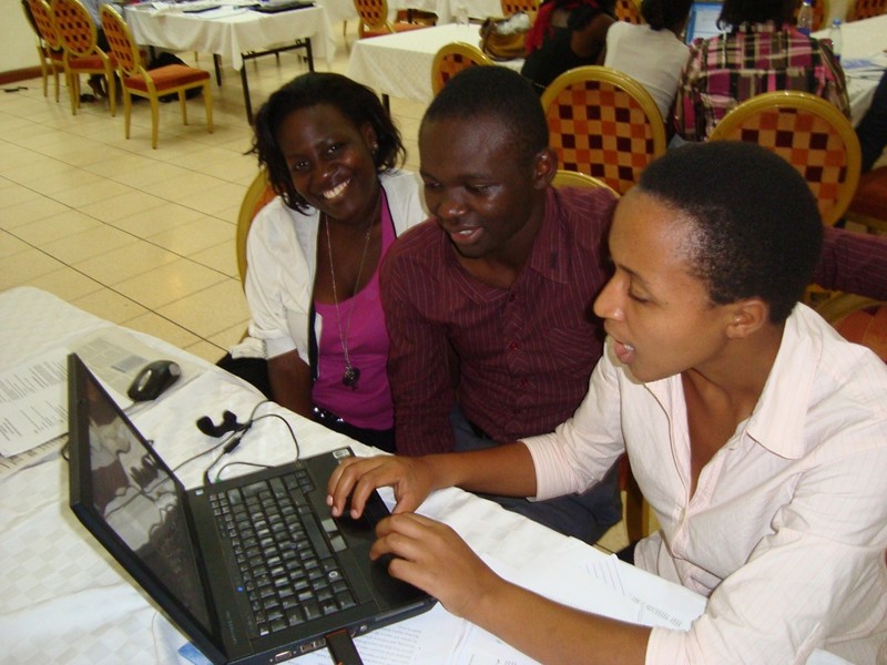 Think Tank members during a group work session on the topic health