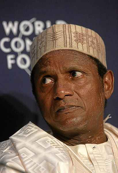 Umaru Yar´Adua war von 2007 bis zu seinem Tod 2010 Staatspräsident Nigerias. Er gehörte den Hausa-Fulani an. (Quelle: World Economic Forum (www.weforum.org) swiss-image.ch/Photo by Andy Mettler)
