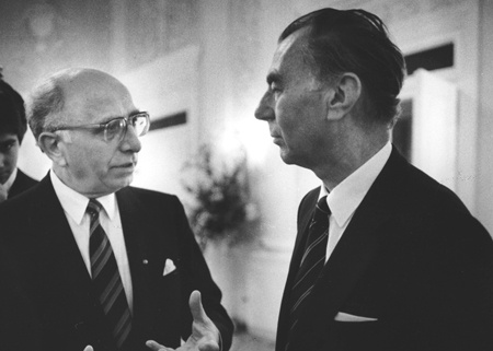 Alois Mertes (l.) und Leo Tindemans Alois Mertes (l.) und Leo Tindemans