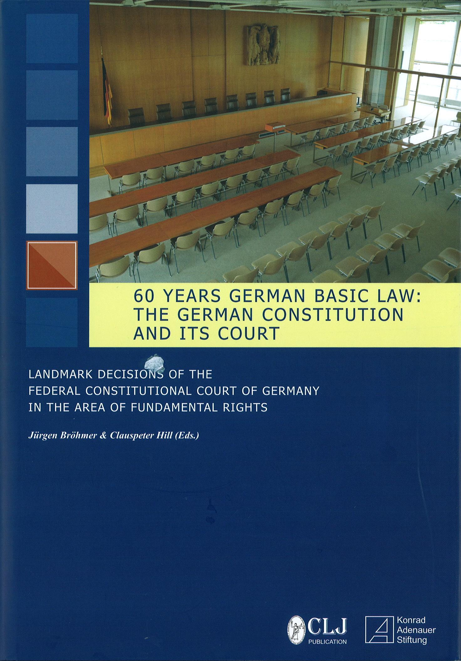 Cover: 60 Grundgesetz: Die Deutsche Verfassung und ihr Hüter (englisch)