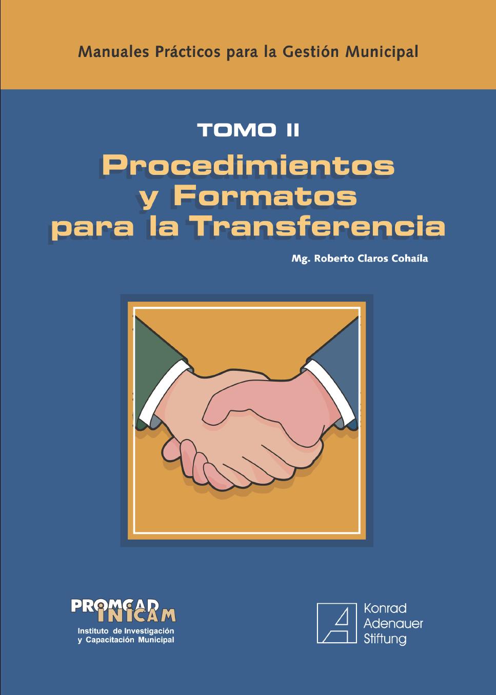 Cover: Procedimientos y Formatos para la Transferencia 