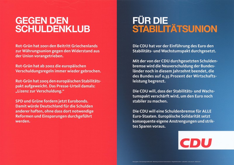 Wandzeitung der CDU von September 2011. Wandzeitung der CDU von September 2011.