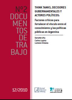 Cover: Think Tanks, Decisores Gubernamentales y Actores Políticos.