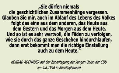 KONRAD ADENAUER auf der Zonentagung der Jungen Union der CDU am 4.8.1946 in Recklinghausen. KONRAD ADENAUER auf der Zonentagung der Jungen Union der CDU am 4.8.1946 in Recklinghausen.