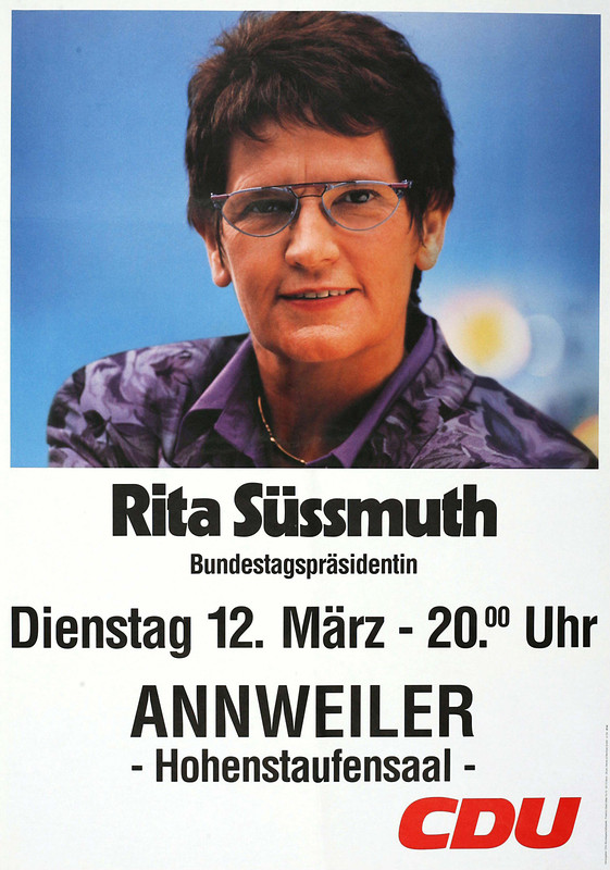 Rita Süssmuth - Werbeplakat Rita Süssmuth - Werbeplakat