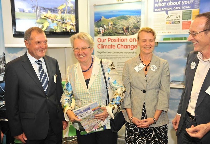 Dr. Werner Boehler (KAS), Ministerin Prof. Dr. Annette Schavan, Lorraine Gerrans (City of Cape Town), Stephen Granger (City of Cape Town)