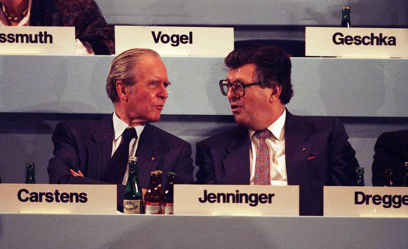 Philipp Jenninger und Karl Carstens Philipp Jenninger und Karl Carstens