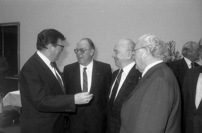 Philipp Jenninger, Josef Ertl, Egon Franke und Richard Stücklen Philipp Jenninger, Josef Ertl, Egon Franke und Richard Stücklen