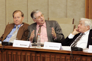 Friedrich Bohl, Philipp Jenninger und Christian Schwarz-Schilling Friedrich Bohl, Philipp Jenninger und Christian Schwarz-Schilling