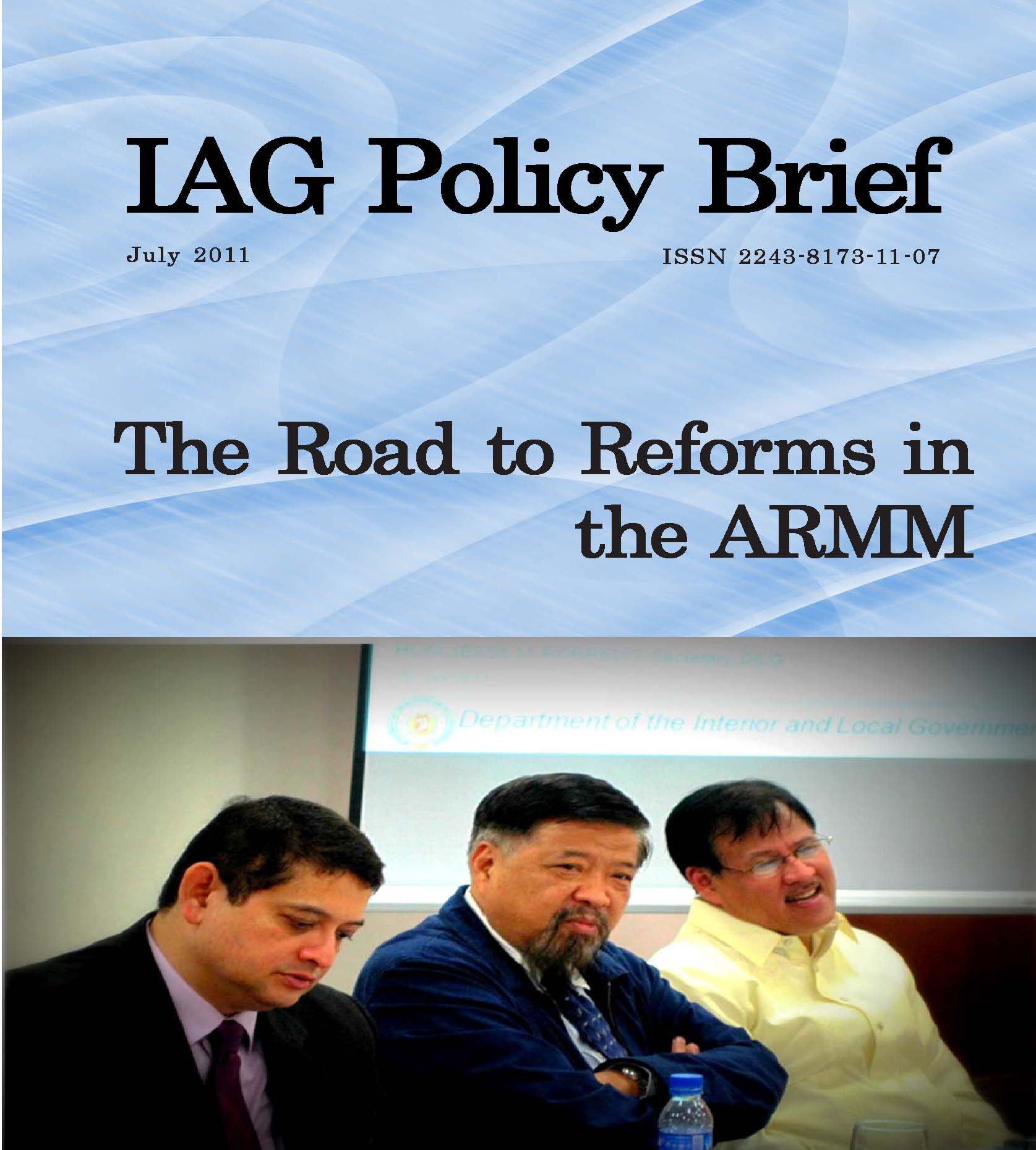 Cover: Der Weg zu Reformen in der ARMM (Autonomen Region in Muslim Mindanao)