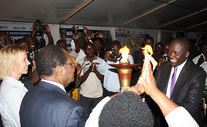 Lighting of the Democracy Torch