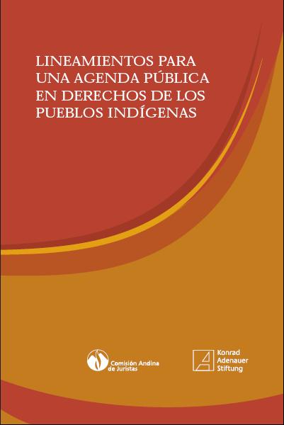 Cover: Lineamientos para una agenda pública en derechos de los pueblos indígenas