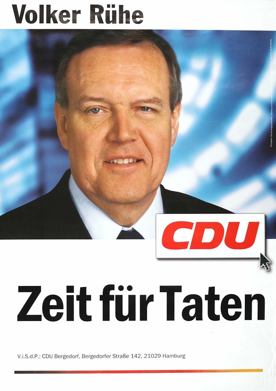 Volker Rühe, Bundestagswahlkampf 2002 Volker Rühe, Bundestagswahlkampf 2002