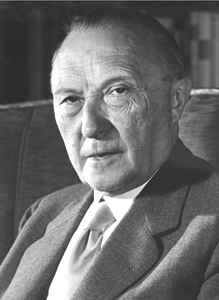 Konrad Adenauer Porträtaufnahme