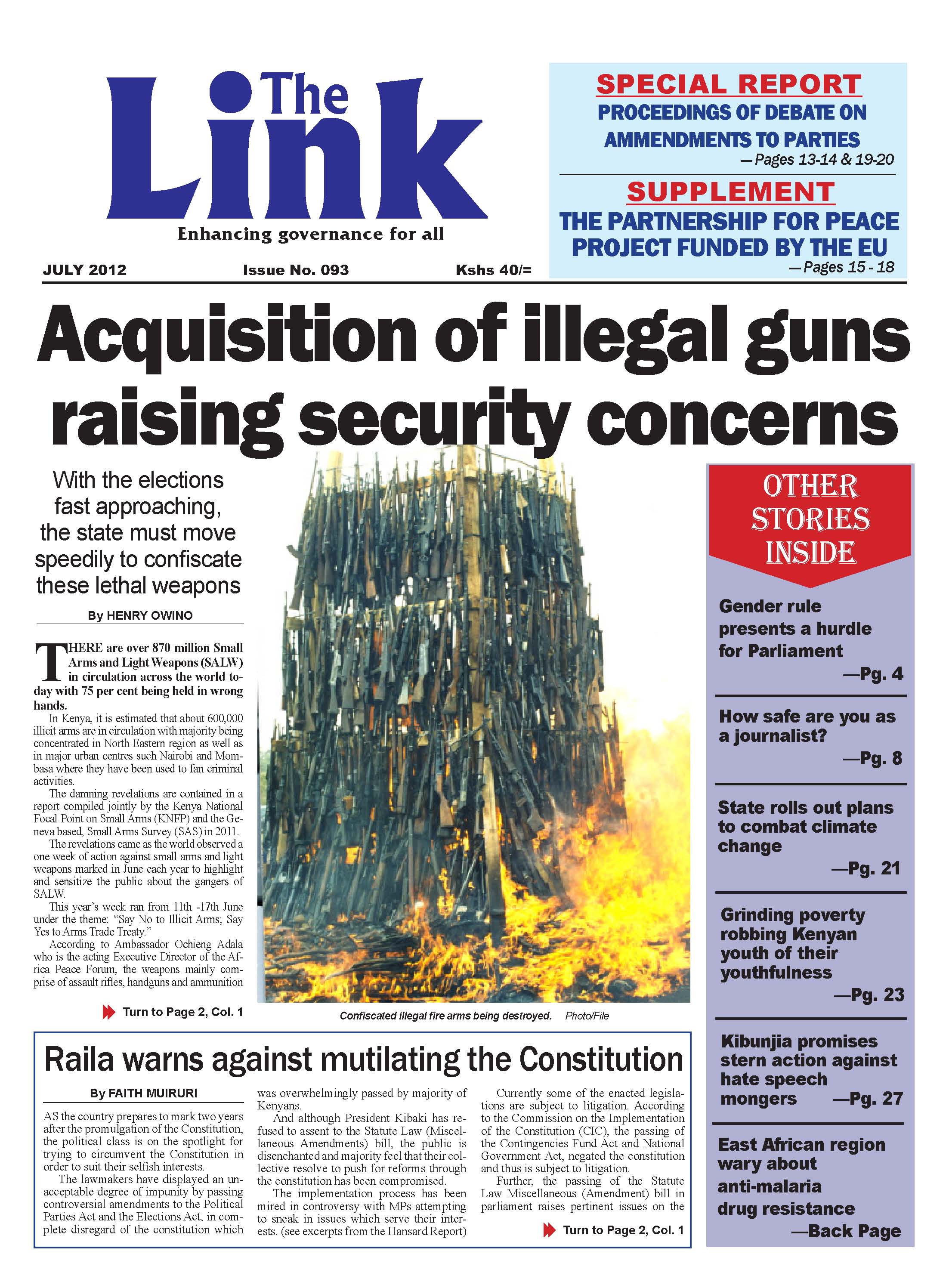 Cover: The Link –Juli 2012 (Englisch)