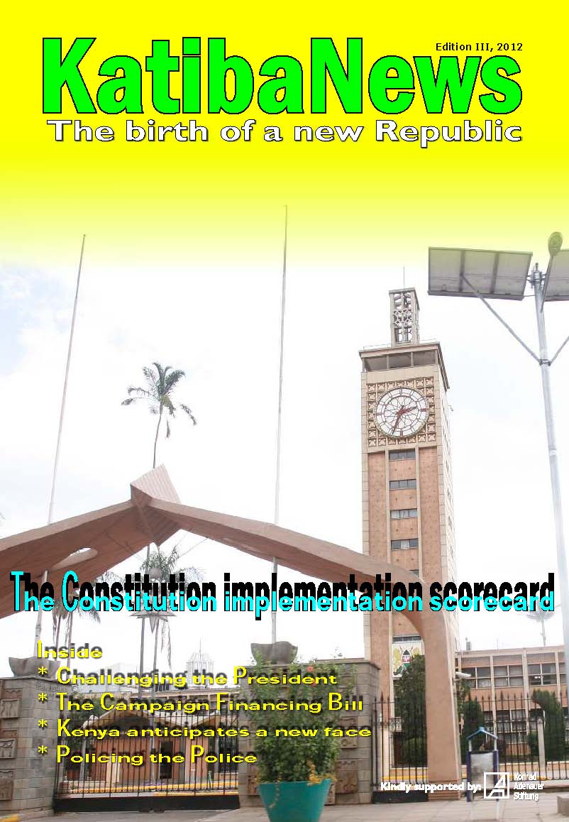 Cover: Katiba News Edition 3/2012