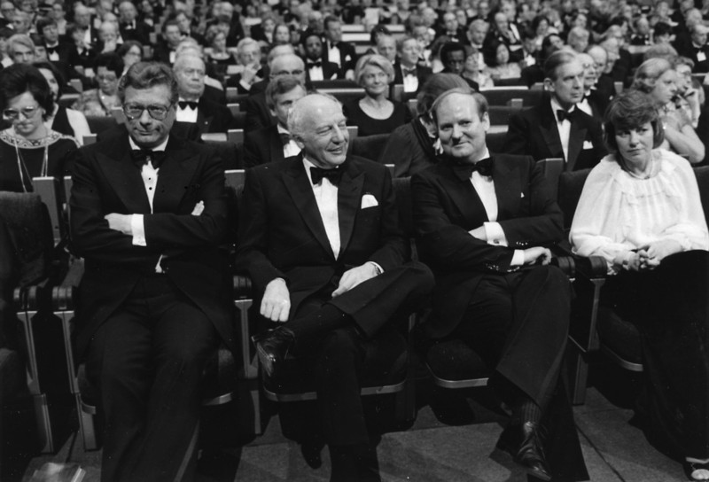 Peter Lorenz, Walter Scheel und Dietrich Stobbe 2.4.1979 Peter Lorenz, Walter Scheel und Dietrich Stobbe 2.4.1979