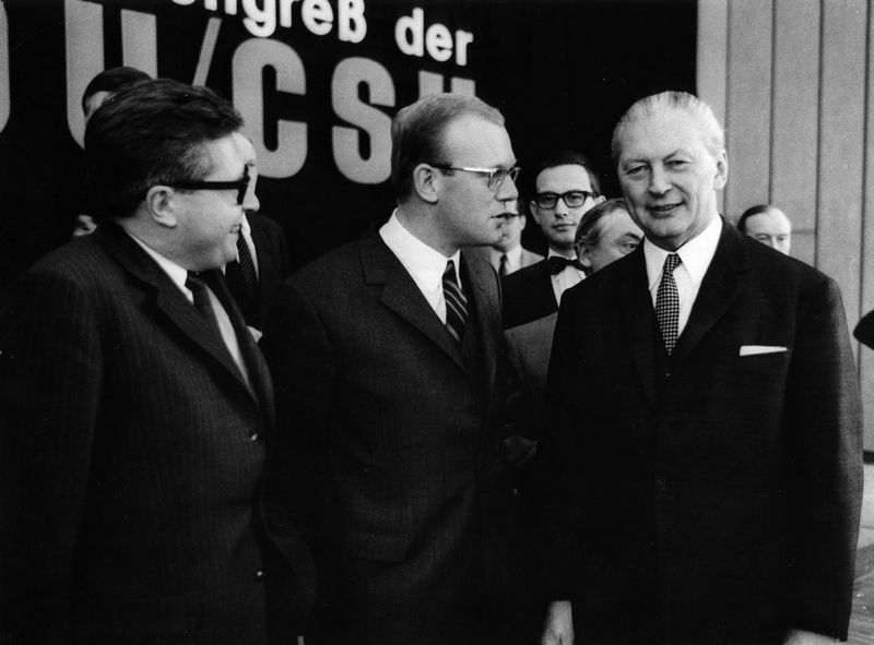 Bernhard Vogel und Kurt Georg Kiesinger Bernhard Vogel und Kurt Georg Kiesinger