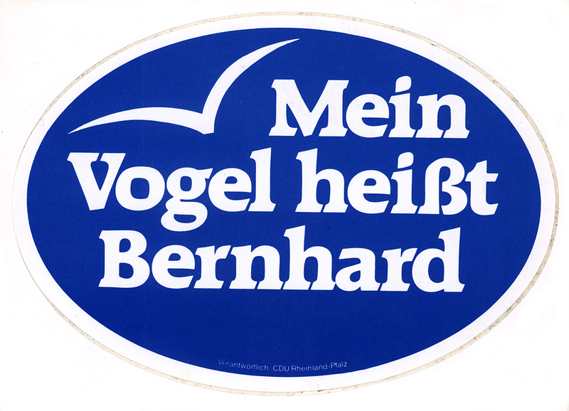 Landtagswahl Rheinland-Pfalz 1979 Aufkleber Landtagswahl Rheinland-Pfalz 1979 Aufkleber