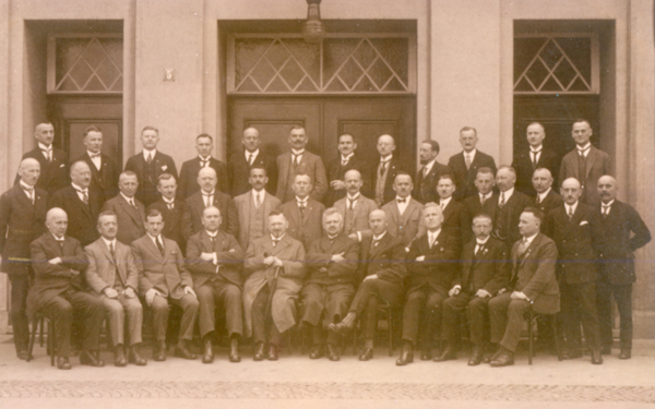 Johannes Albers bei einer Verbandsversammlung der Christlichen Gewerkschaften 1926 in Köln