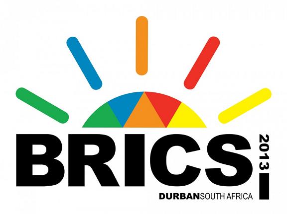 Offizielles Logo zum BRICS Gipfel 2013 in der südafrikanischen Hafenstadt Durban.
