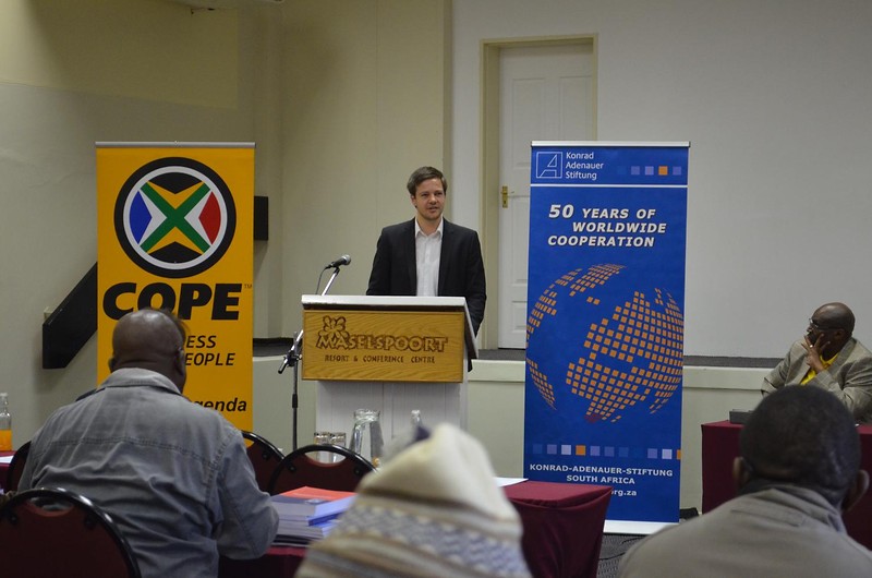 Workshop für Mitglieder des Congress of the People (COPE), Bloemfontein, 25.-26.05.2013.