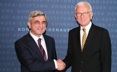 Serzh Sargsyan und Dr. Hans-Gert Pöttering Serzh Sargsyan und Dr. Hans-Gert Pöttering