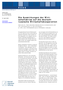 Konrad Adenauer Stiftung Auslandsburo Russland Die Auswirkungen Der Wirtschaftskrise Auf Die Deutsch Russische Wirtschaftskooperation September 2016 kommen fuer die regierungspartei einheitliches russland zu einer schwierigen zeit. konrad adenauer stiftung