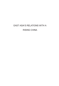 East Asia S Relations With A Rising China