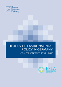 History Of Environmental Policy In Germany