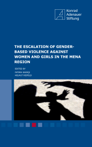 The Escalation Of Gender Based Violence Against Women And Girls In The Mena Region