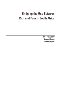 Bridging The Gap Between Rich And Poor In South Africa