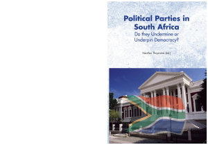 Political Parties In South Africa